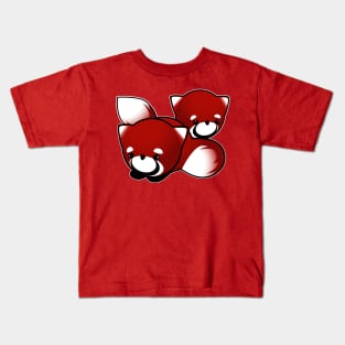 Red Tail Panda Kids T-Shirt